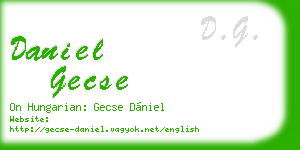 daniel gecse business card